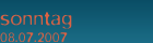 programm sonntag